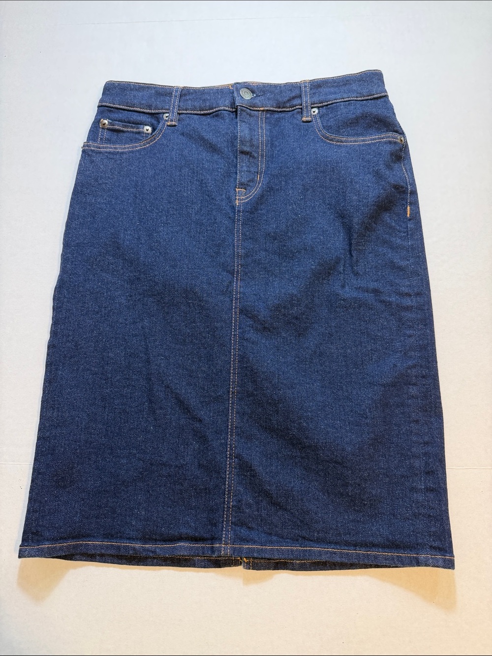 Lauren Ralph Lauren Midi Jean Skirt
